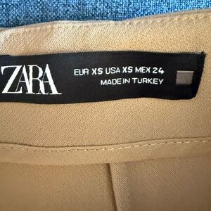 ZARA Skirts crossed mini skirt, beige, size XS NWOT